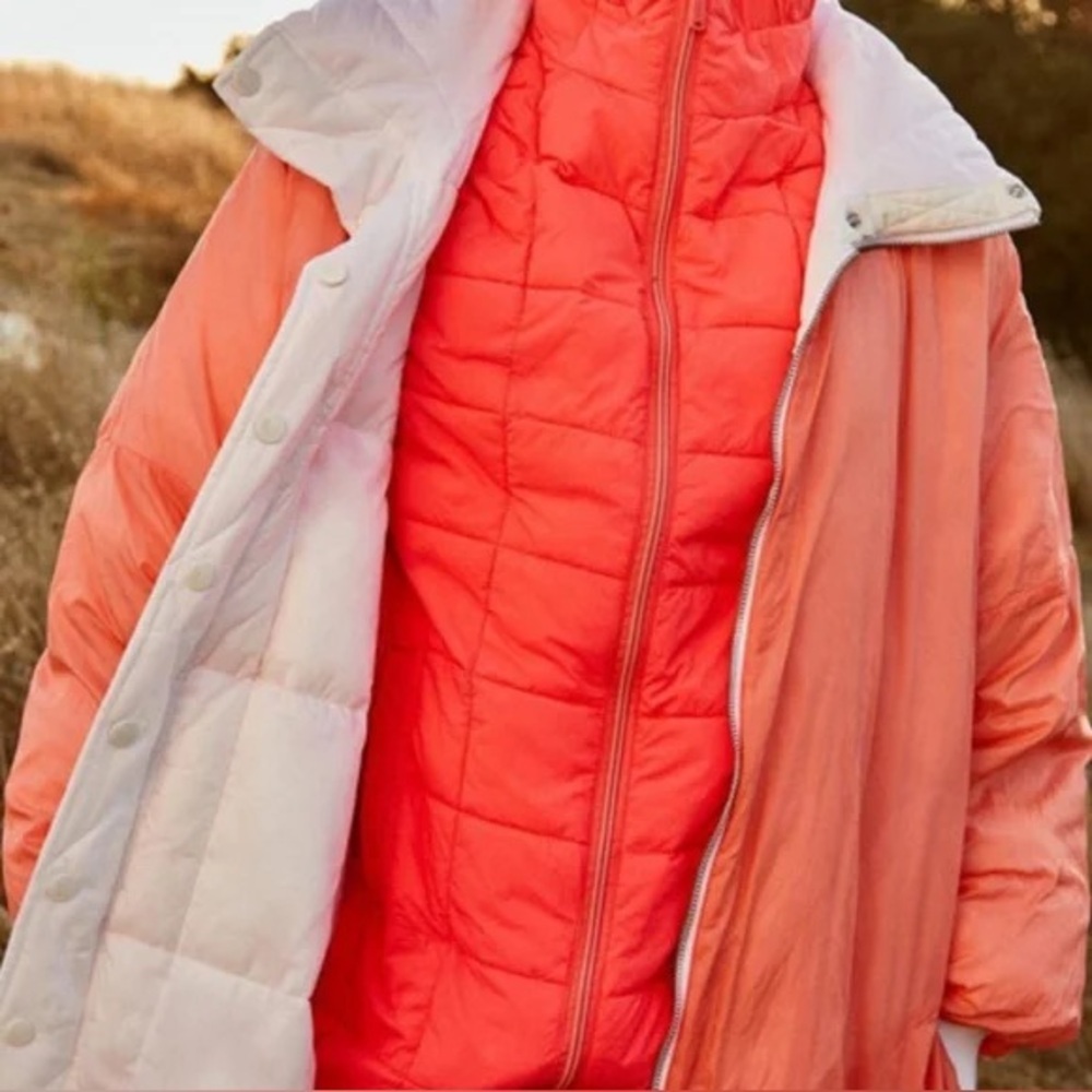 FP Movement Juno Packable Puffer Jacket reversible 1st Place neon down feel coat - Picture 7 of 15